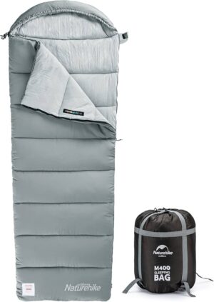 NatureHike Cotton Sleeping Bag with Hood – Green